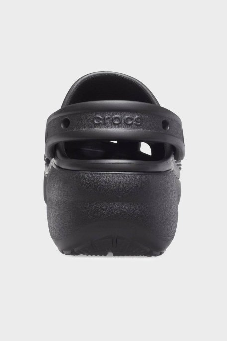 Crocs Classic Platform Clog W Logolu Çıkarılabilir Kayışlı Bayan Terlik 206750-001 SİYAH - 6