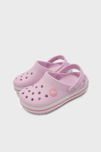 Crocs Crocband Clog K Logolu Çıkarılabilir Kayışlı Sandalet Kız Çocuk Terlik 207006-6GD AÇIK PEMBE - 3