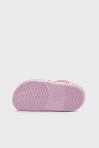 Crocs Crocband Clog K Logolu Çıkarılabilir Kayışlı Sandalet Kız Çocuk Terlik 207006-6GD AÇIK PEMBE - 12