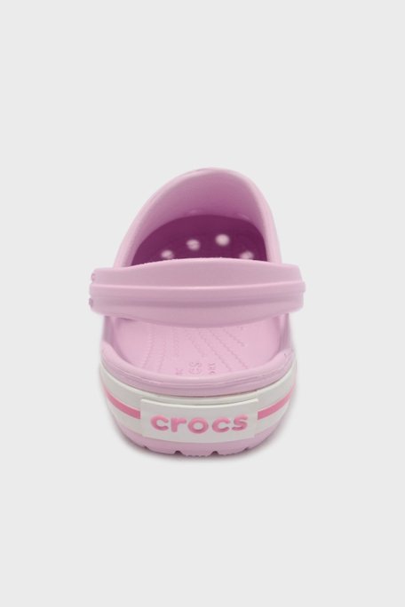 Crocs Crocband Clog T Logolu Çıkarılabilir Kayışlı Sandalet Kız Çocuk Terlik 207006-6GD AÇIK PEMBE - 11