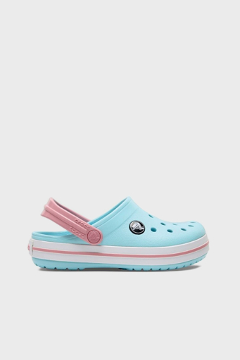 Crocs Crocband Clog T Logolu Çıkarılabilir Kayışlı Sandalet Kız Çocuk Terlik 207005-4S3 AQUA - 1