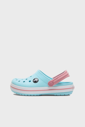 Crocs Crocband Clog T Logolu Çıkarılabilir Kayışlı Sandalet Kız Çocuk Terlik 207005-4S3 AQUA - 2