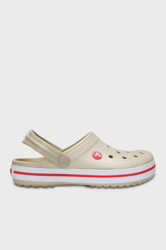 Crocs Crocband Logolu Çıkarılabilir Bilek Kayışlı Bayan Terlik 11016-1AS KREM - 1