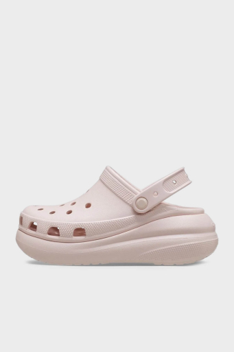 Crocs Crush Clog Logolu Platform Taban Çıkarılabilir Kayışlı Bayan Terlik 207521-6UR PUDRA - 2