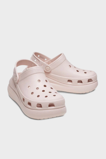Crocs Crush Clog Logolu Platform Taban Çıkarılabilir Kayışlı Bayan Terlik 207521-6UR PUDRA - 3