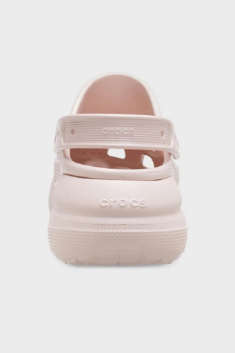 Crocs Crush Clog Logolu Platform Taban Çıkarılabilir Kayışlı Bayan Terlik 207521-6UR PUDRA - 5
