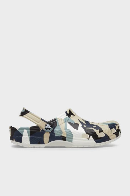 Crocs Geo Camo Clog Desenli Logolu Hafif Sandalet Erkek Terlik 211009-94S TAŞ-LACİVERT - 8