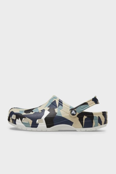 Crocs Geo Camo Clog Desenli Logolu Hafif Sandalet Erkek Terlik 211009-94S TAŞ-LACİVERT - 10