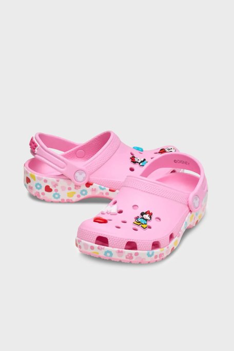 Crocs Mickey Frnds Minnie Cls Clg T Hafif Çıkarılabilir Kayışlı Sandalet Kız Çocuk Terlik 210894-90H PEMBE - 8