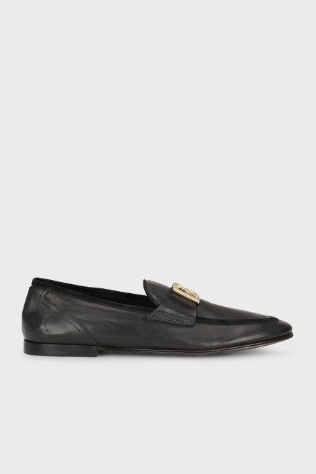 Dolce & Gabbana Deri Makosen Erkek Ayakkabı A50462 AQ993 80999 SİYAH - 1