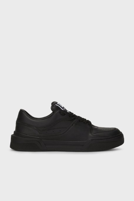 Dolce & Gabbana Hakiki Deri Sneaker Erkek Ayakkabı CS2036 A1065 80999 SİYAH - 1