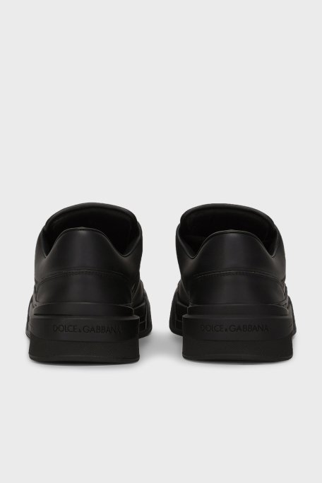Dolce & Gabbana Hakiki Deri Sneaker Erkek Ayakkabı CS2036 A1065 80999 SİYAH - 3