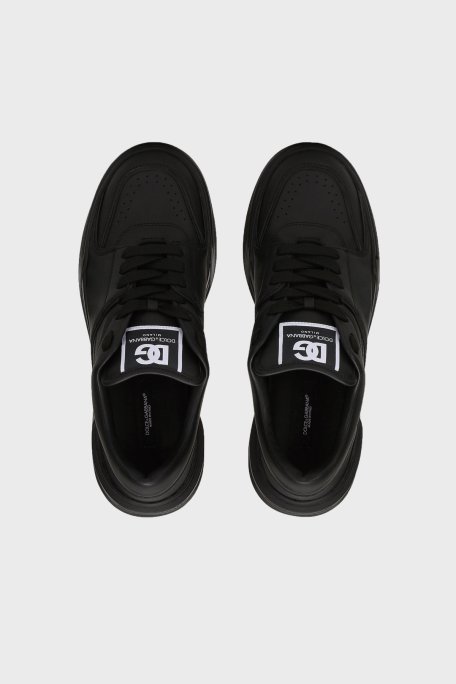 Dolce & Gabbana Hakiki Deri Sneaker Erkek Ayakkabı CS2036 A1065 80999 SİYAH - 4