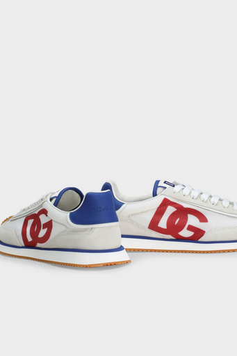Dolce & Gabbana Logolu Süet Detaylı Sneaker Erkek Ayakkabı CS2288 A5355 89926 GRİ - 4
