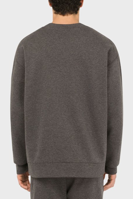 Dolce Gabbana Pamuklu Bisiklet Yaka Erkek Sweat G9VA5Z HU7IE S8450 ANTRASİT - 3