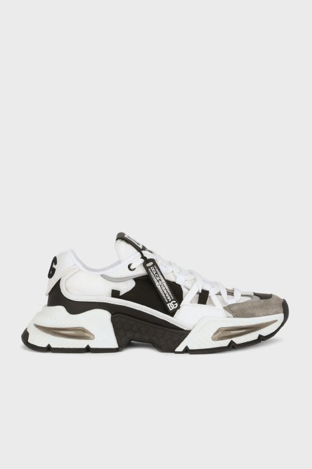 Dolce & Gabbana Sneaker Erkek Ayakkabı CS1984 AY337 89697 SİYAH-BEYAZ-GRİ - 1