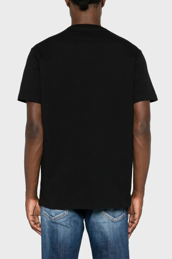 Dsquared2 Baskılı % 100 Pamuk Regular Fit Bisiklet Yaka Erkek T Shirt S79GC0080 S23009 980 SİYAH - 2
