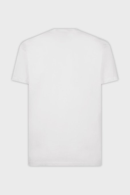 Dsquared2 Baskılı % 100 Pamuk Regular Fit Bisiklet Yaka Erkek T Shirt S79GC0084 S23009 100 BEYAZ - 10
