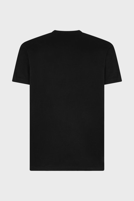 Dsquared2 Baskılı % 100 Pamuk Regular Fit Bisiklet Yaka Erkek T Shirt S79GC0084 S23009 900 SİYAH - 5