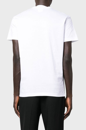 Dsquared2 Baskılı Bisiklet Yaka % 100 Pamuk Regular Fit Erkek T Shirt S71GD1229 S23009 100 BEYAZ - 2