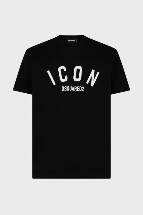 Dsquared2 Logo Baskılı % 100 Pamuk Regular Fit Bisiklet Yaka Erkek T Shirt S79GC0089 S23009 900 SİYAH - 4