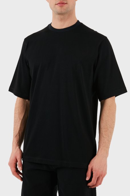 Dsquared2 Logo Baskılı Regular Fit Pamuklu Bisiklet Yaka Erkek T Shirt S74GD1266 S21658 900 SİYAH - 2