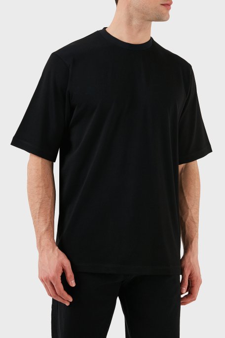 Dsquared2 Logo Baskılı Regular Fit Pamuklu Bisiklet Yaka Erkek T Shirt S74GD1266 S21658 900 SİYAH - 4