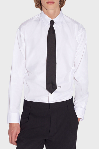 Dsquared2 Logolu % 100 Pamuklu Regular Fit Erkek Gömlek S74DM0660 S36275 100 BEYAZ - 1