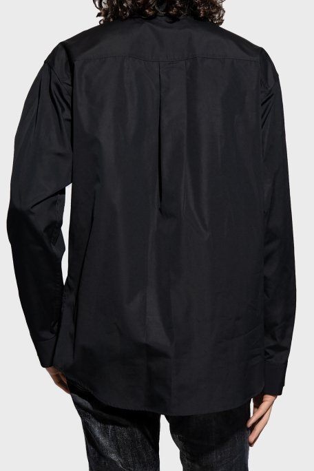 Dsquared2 Logolu % 100 Pamuklu Regular Fit Erkek Gömlek S74DM0660 S36275 900 SİYAH - 3