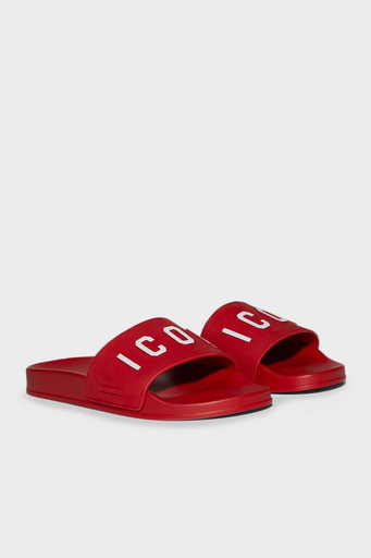 Dsquared2 Logolu Erkek Terlik FFM002317 203516 4065 KIRMIZI - 4