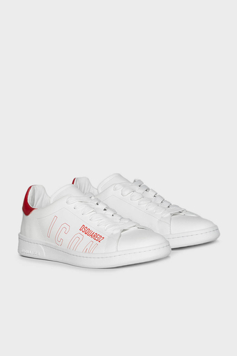 Dsquared2 Logolu Hakiki Deri Sneaker Erkek Ayakkabı SNM017501 502228 M244 BEYAZ - 3