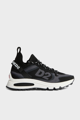 Dsquared2 Logolu Kalın Tabanlı Sneaker Erkek Ayakkabı SNM033659 207273 2124 SİYAH - 1