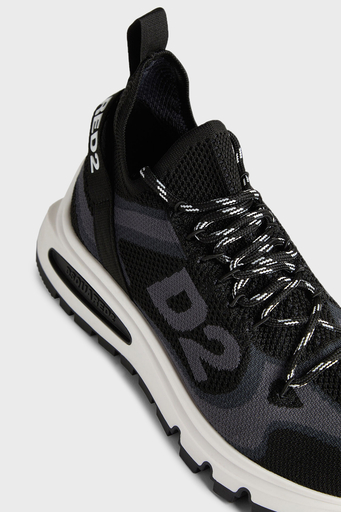 Dsquared2 Logolu Kalın Tabanlı Sneaker Erkek Ayakkabı SNM033659 207273 2124 SİYAH - 3
