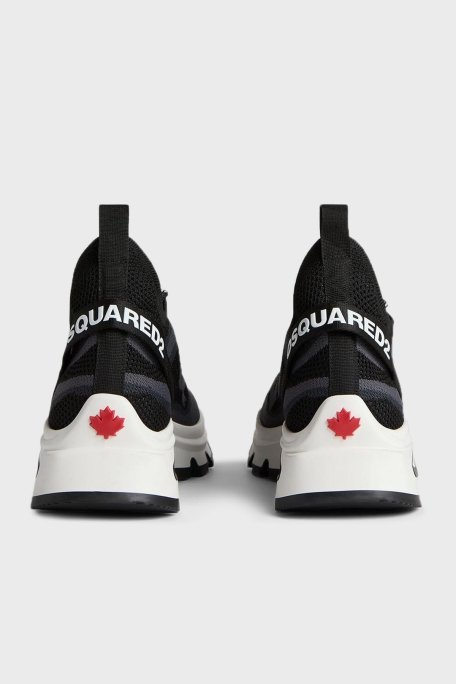 Dsquared2 Logolu Kalın Tabanlı Sneaker Erkek Ayakkabı SNM033659 207273 2124 SİYAH - 4