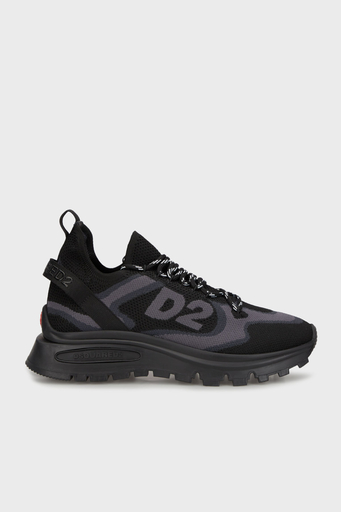 Dsquared2 Logolu Kalın Tabanlı Sneaker Erkek Ayakkabı SNM033659 207273 M436 SİYAH - 1