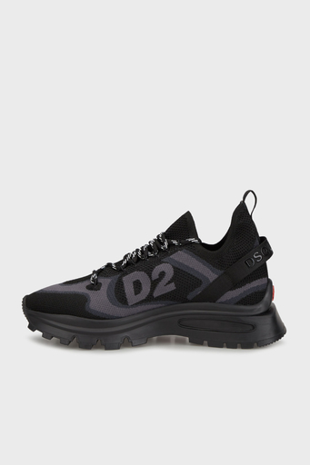 Dsquared2 Logolu Kalın Tabanlı Sneaker Erkek Ayakkabı SNM033659 207273 M436 SİYAH - 3