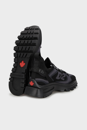 Dsquared2 Logolu Kalın Tabanlı Sneaker Erkek Ayakkabı SNM033659 207273 M436 SİYAH - 4