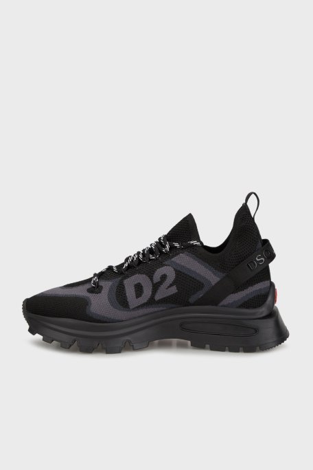 Dsquared2 Logolu Kalın Tabanlı Sneaker Erkek Ayakkabı SNM033659 207273 M436 SİYAH - 3