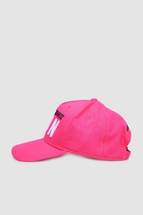 Dsquared2 Logolu Pamuklu Çocuk DQ0270 D00I8 Şapka DQ0270-D00I8 MAGENTA PEMBE - 5