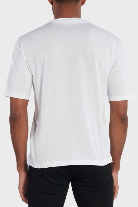 Dsquared2 Logolu Pamuklu Regular Fit Erkek T Shirt S74GD1268 S23009 100 BEYAZ - 3