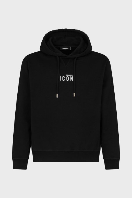 Dsquared2 Pamuklu Kapüşonlu Regular Fit Erkek Sweat S79GU0010 S25516 965 SİYAH - 4