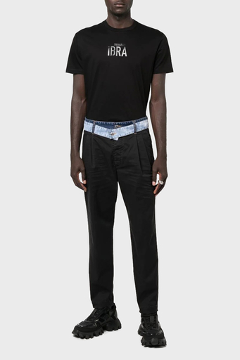 Dsquared2 Pamuklu Regular Fit Bisiklet Yaka Erkek T Shirt S78GD0059 S23009 900 SİYAH - 2