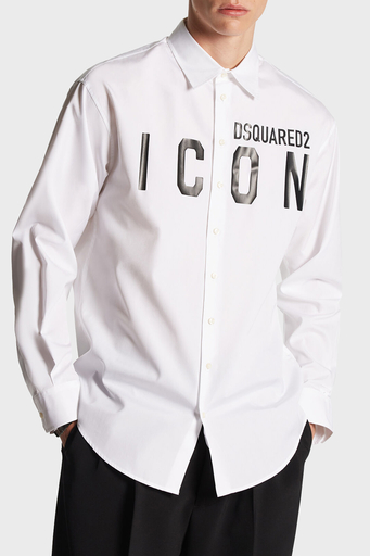 Dsquared2 Pamuklu Regular Fit Erkek Gömlek S79DL0026 S36275 100 BEYAZ - 3