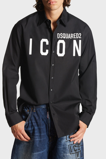 Dsquared2 Pamuklu Regular Fit Erkek Gömlek S79DL0026 S36275 900 SİYAH - 1