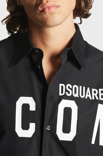 Dsquared2 Pamuklu Regular Fit Erkek Gömlek S79DL0026 S36275 900 SİYAH - 3