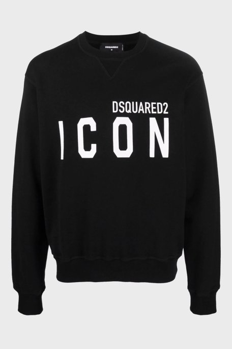 Dsquared2 Pamuklu Regular Fit Erkek Sweat S79GU0004 S25516 965 SİYAH-BEYAZ - 4