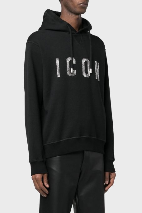 Dsquared2 Pamuklu Regular Fit Kapüşonlu Erkek Sweat S79GU0106 S25516 900 SİYAH - 1