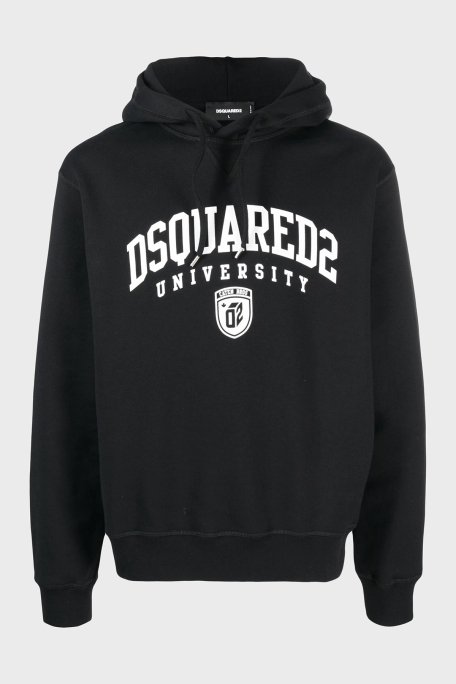 Dsquared2 Pamuklu Relaxed Fit Kapüşonlu Erkek Sweat S74GU0744 S25516 900 SİYAH - 5