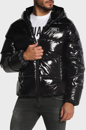 Dsquared2 Regular Fit Kuş Tüyü Dolgulu Kapüşonlu Şişme Erkek Mont S74AM1322 S54056 900 SİYAH - 1