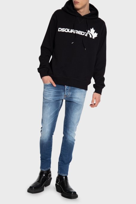 Dsquared2 Skater Streç Pamuklu Normal Bel Slim Fit Jeans Erkek Kot Pantolon S71LB1223 S30663 470 LACİVERT - 1